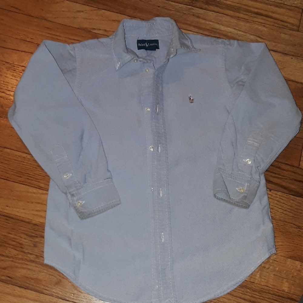 Ralph Lauren Blue button up Polo long sleeve shirt